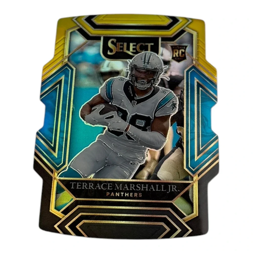 2021 Panini Select Terrace Marshall Jr Rookie Card RC Die-Cut Prizm No 262 NFL